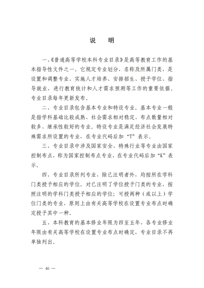 2025年最新本科專(zhuān)業(yè)目錄一覽表(含29個(gè)新增專(zhuān)業(yè))